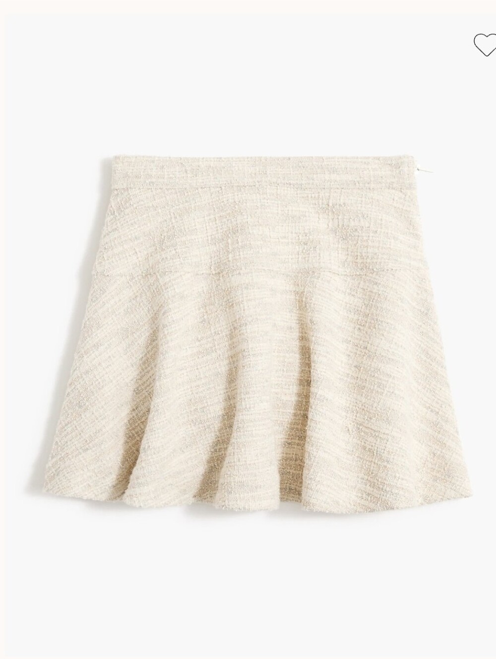 $60 nwt CREWCUTS metallic tweed skater Skirt 4 A-line Flared Boucle Texture Mini